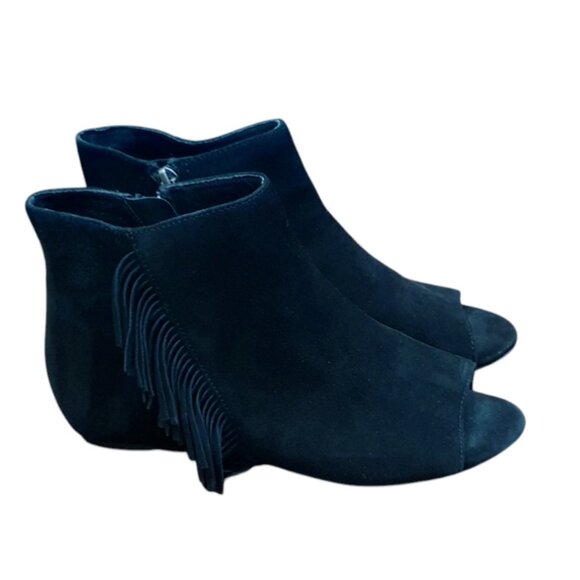 Ash nolita black suede fringe open toe ankle boots size EU 37 - Picture 4 of 11